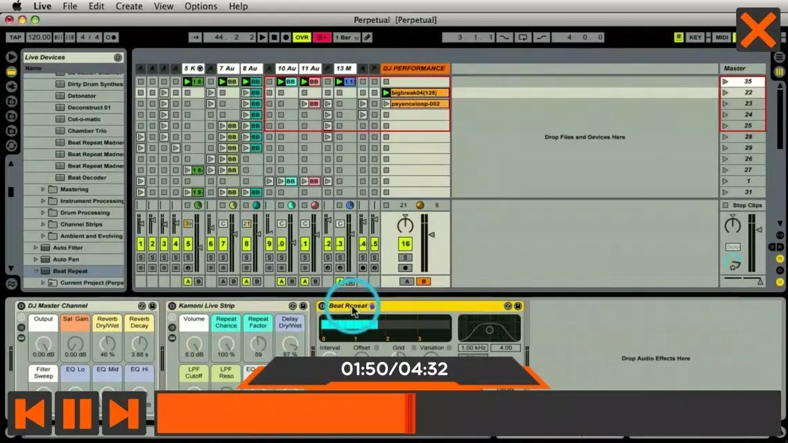 ภาพหน้าจอของ Course For Ableton Live 101