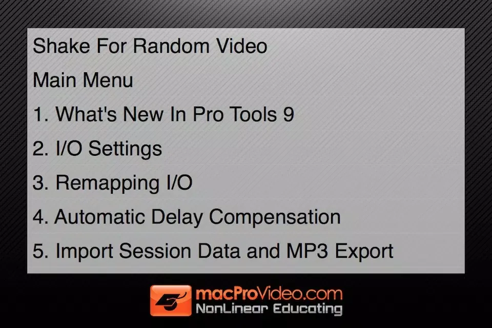 Tangkapan layar Course For Pro Tools 9 Free