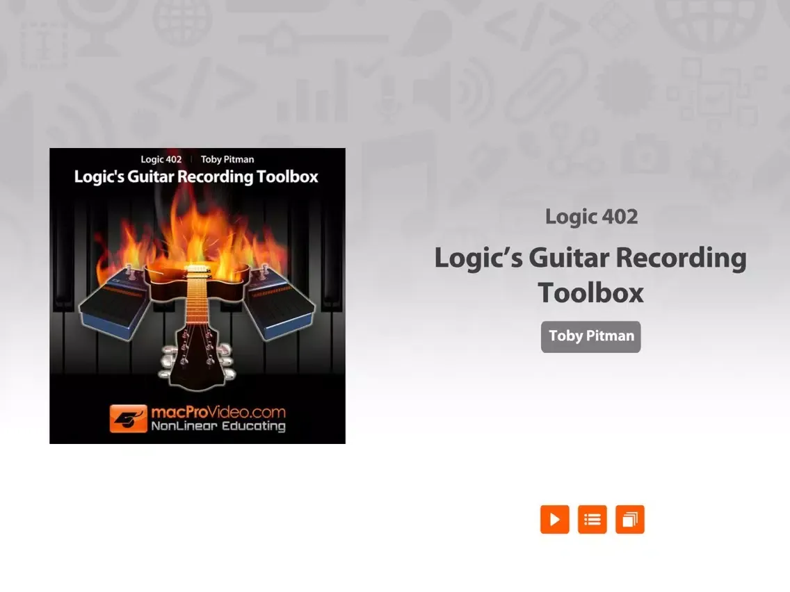 Captures d'écran de Course For Logic's Guitar Recording Toolbox iPad 