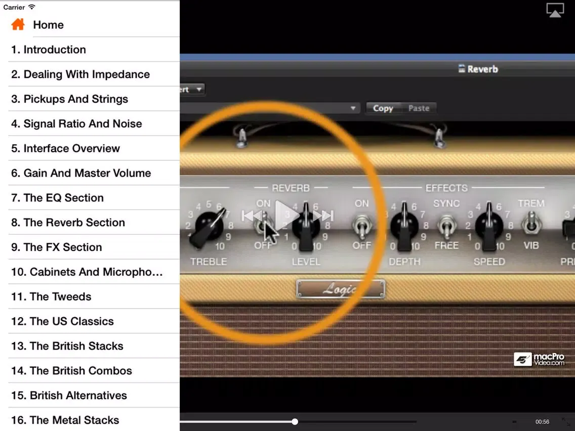 Captures d'écran de Course For Logic's Guitar Recording Toolbox iPad 