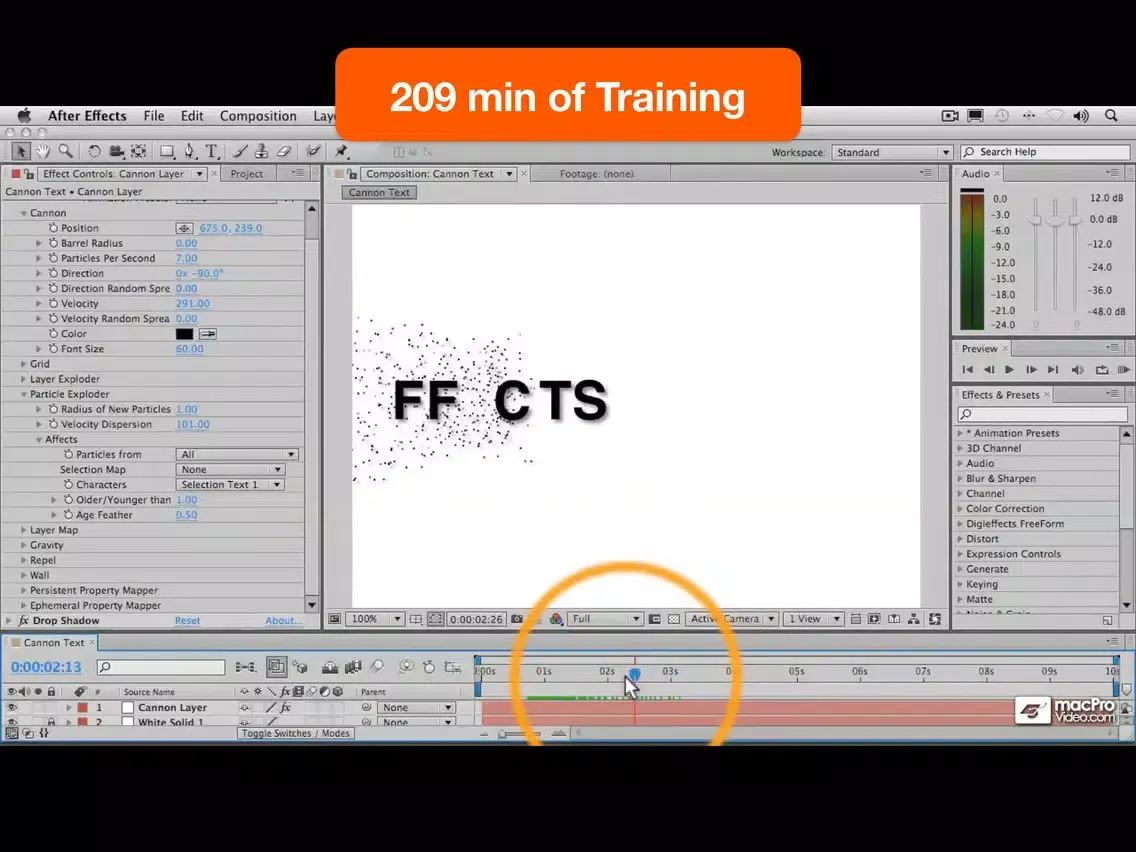 Capturas de tela do Course For After Effects Particle Playground iPad 