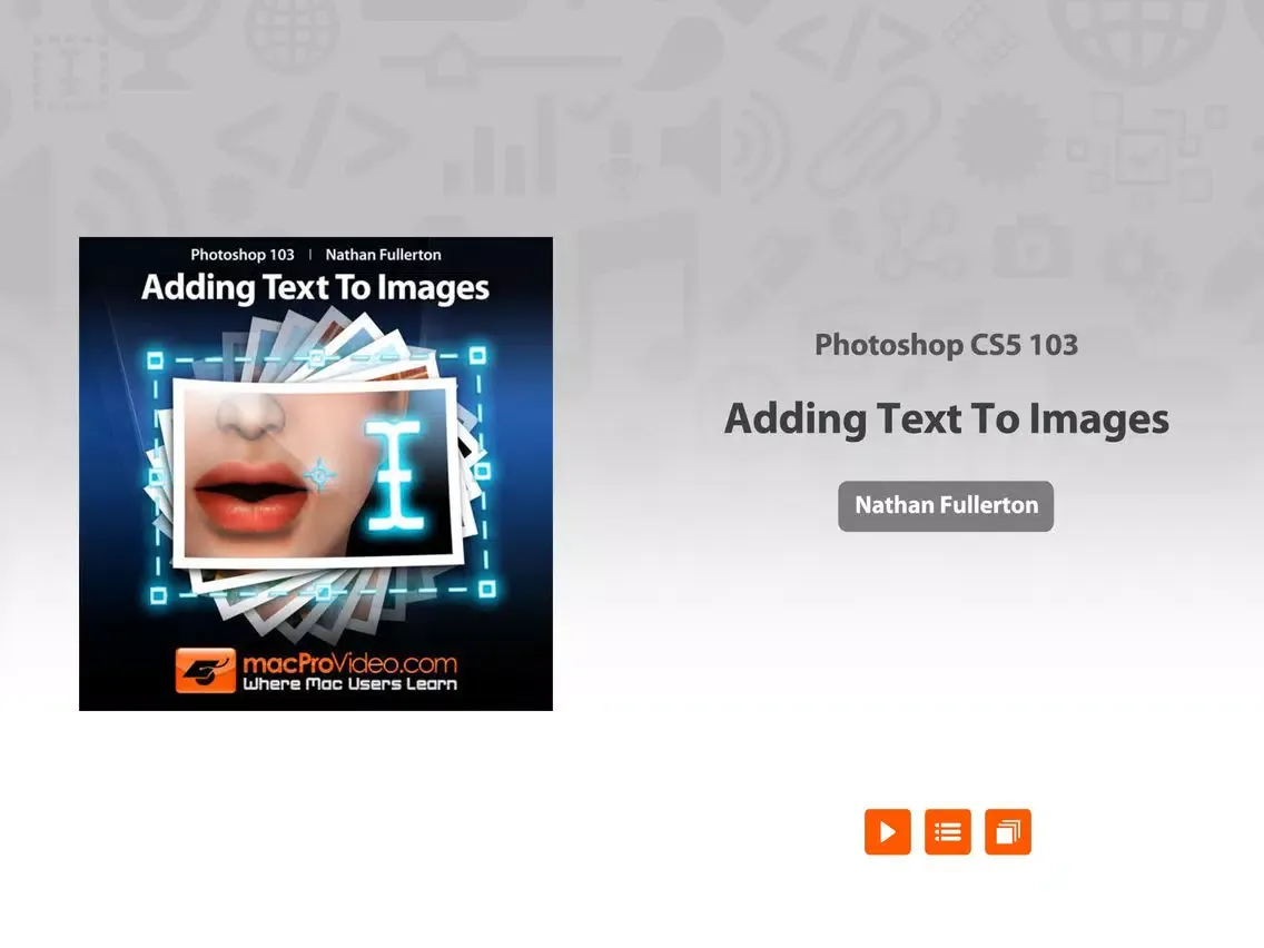 Course For Photoshop Adding Text To Images iPad 應用截圖