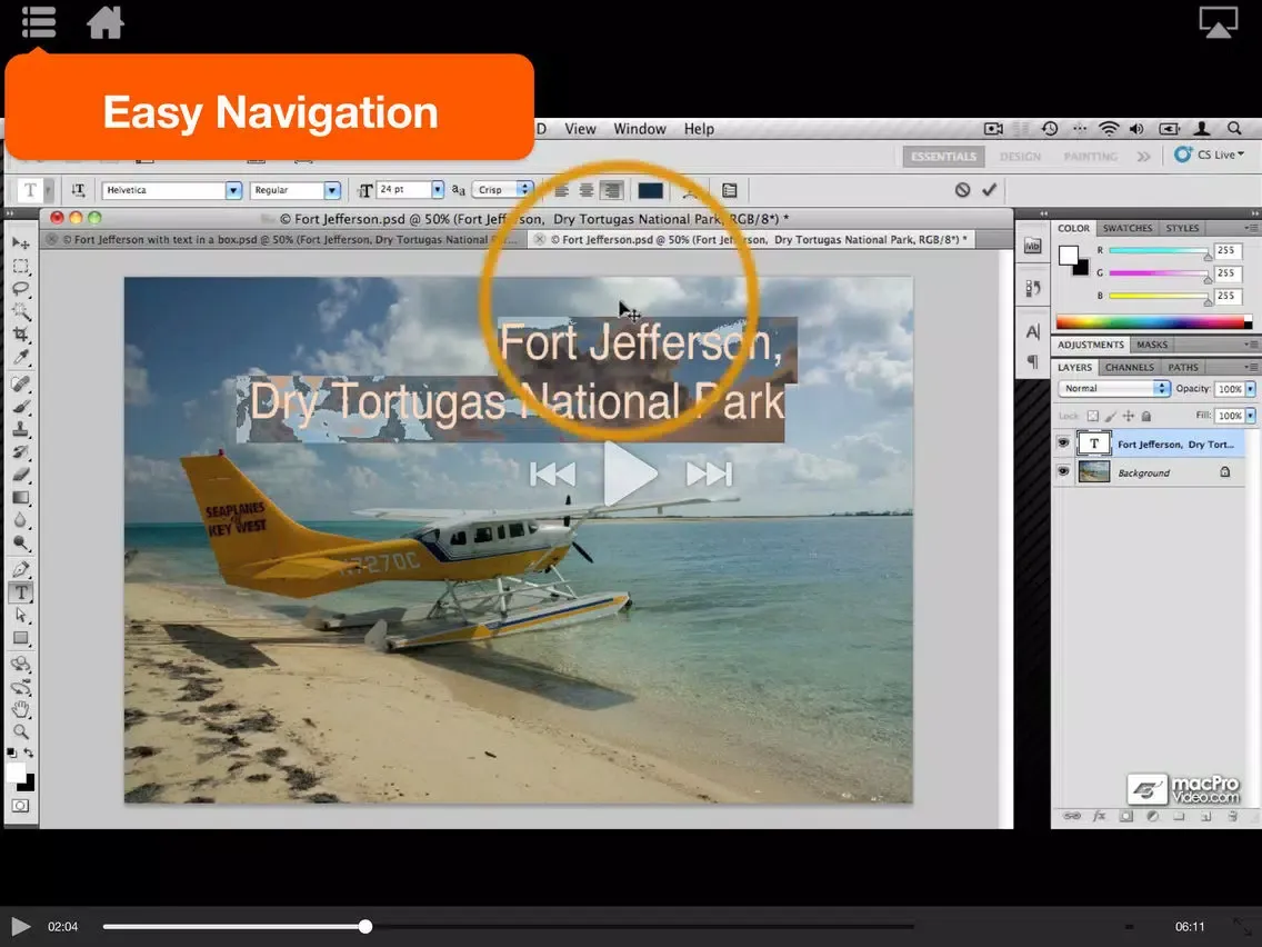 Course For Photoshop Adding Text To Images iPad 應用截圖