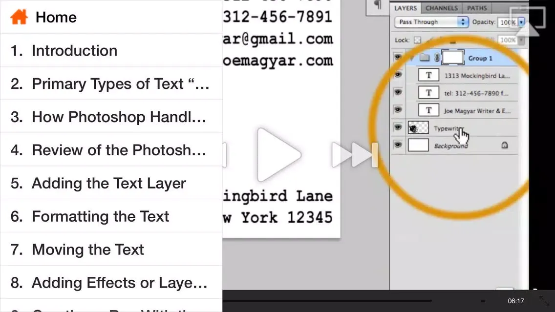 Course For Photoshop Adding Text To Images應用截圖