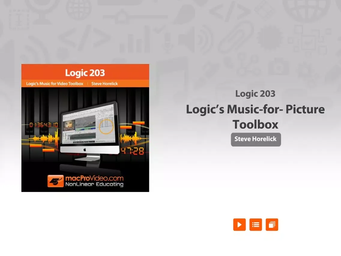 Course For Logic's Music for Video Toolbox iPad  스크린샷