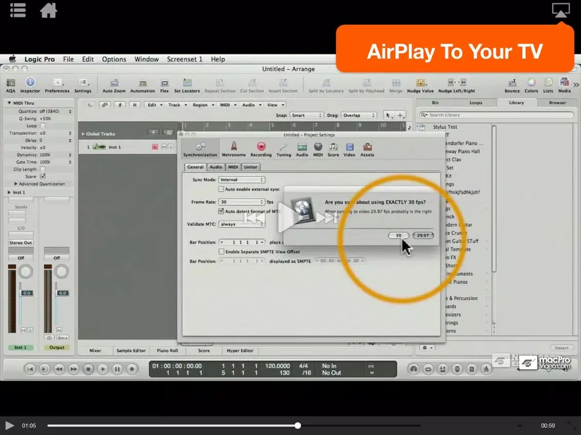 Course For Logic's Music for Video Toolbox iPad  스크린샷