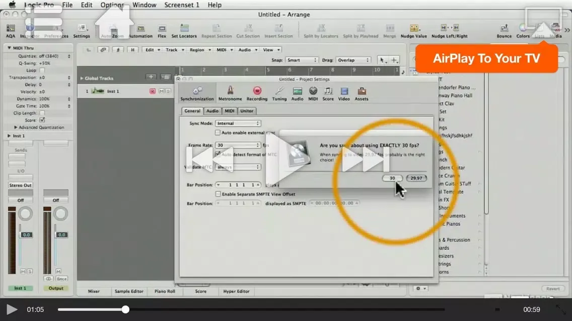 Course For Logic's Music for Video Toolbox 스크린샷