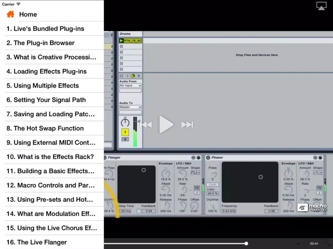 Скриншоты Course For Ableton Live Effects: Plugged In! iPad 