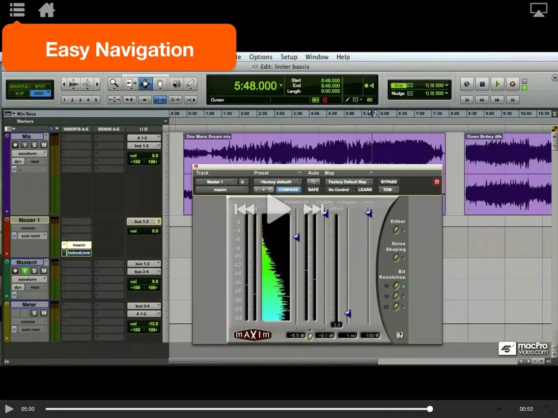 Course For Pro Tools 8 401- Mastering In Pro Tools iPad  스크린샷