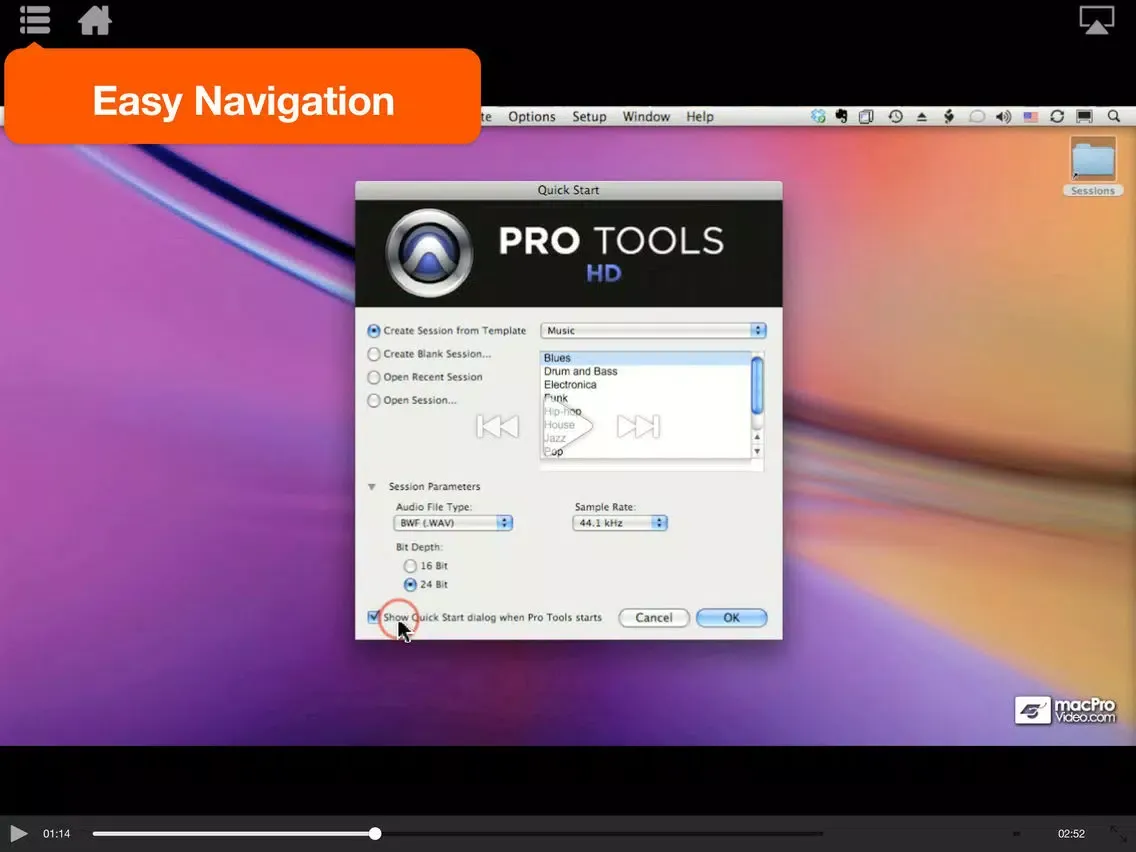 ภาพหน้าจอของ Course For Pro Tools 101 - Core Pro Tools 9 iPad 