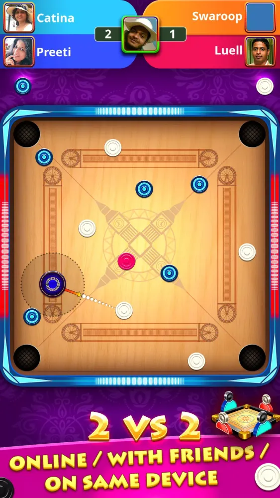 Zrzuty ekranu World Of Carrom