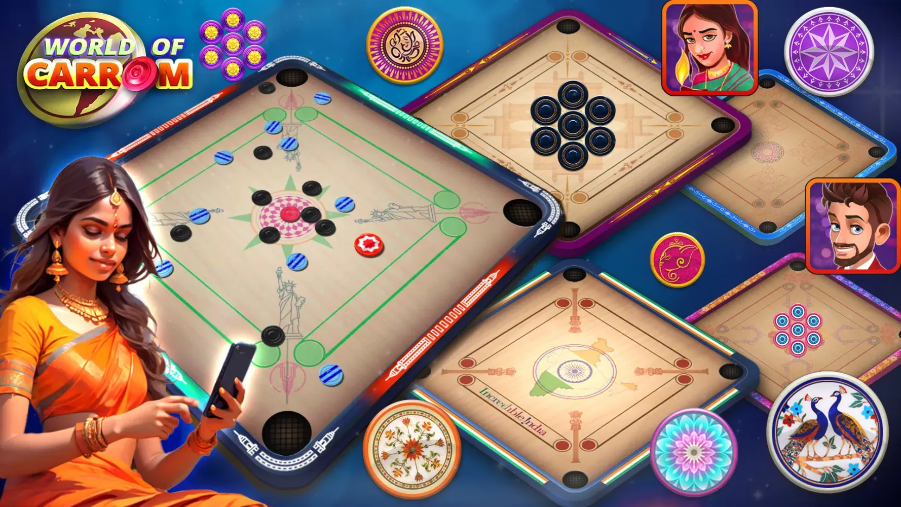 Zrzuty ekranu World Of Carrom