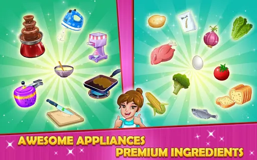 Ảnh chụp màn hình của Kitchen story: Food Fever Game