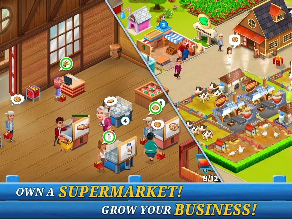 Captures d'écran de Supermarket City : Farm Tycoon iPad 
