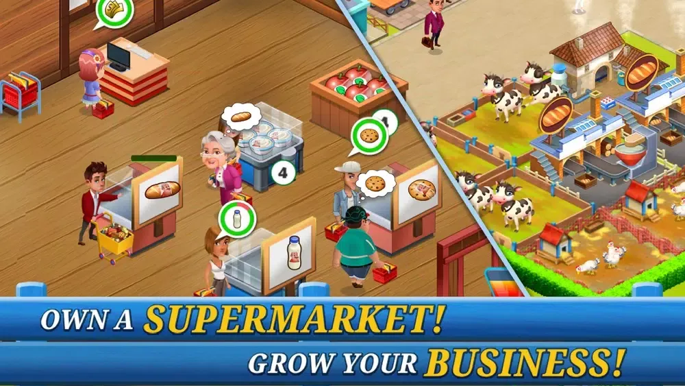 Captures d'écran de Supermarket City : Farm Tycoon