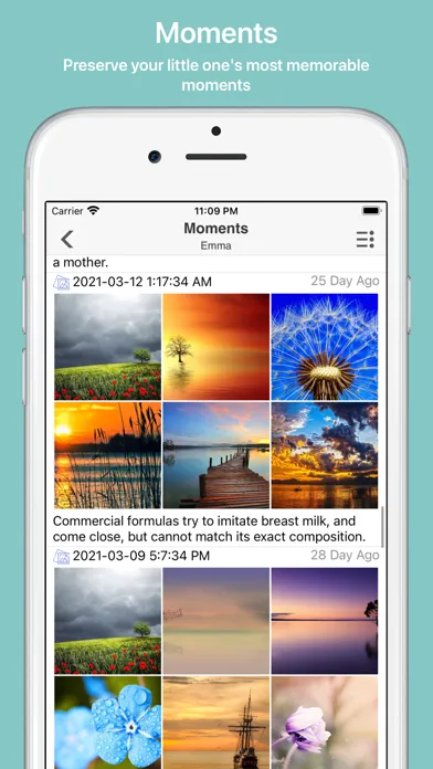 Captures d'écran de Baby Tracker: Newborn Growth