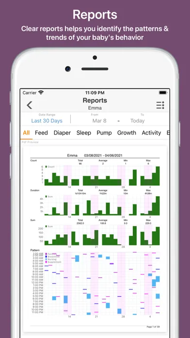Captures d'écran de Baby Tracker: Newborn Growth