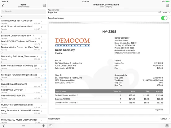 Invoice Maker: Invoice Master iPad  स्क्रीनशॉट