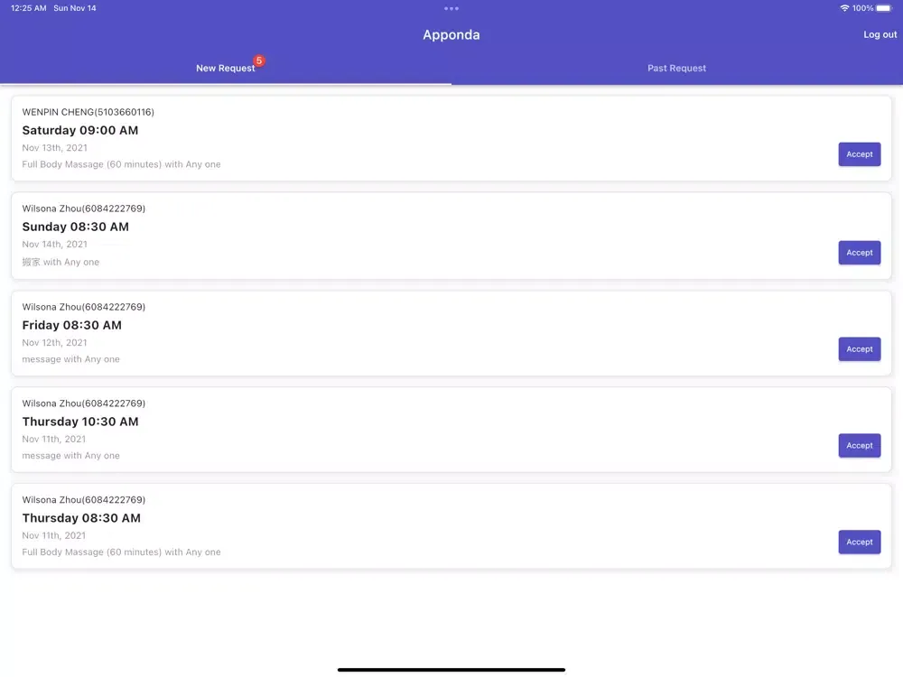 Appond Notify iPad  스크린샷