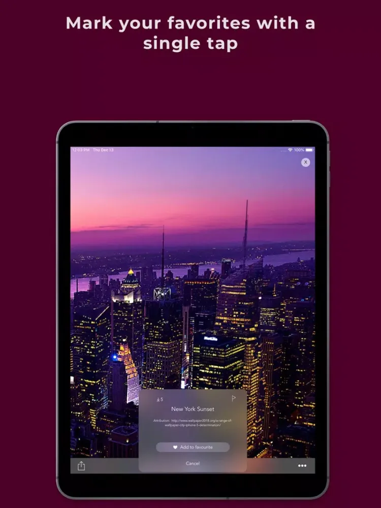 Wapper - The Wallpaper App iPad  스크린샷
