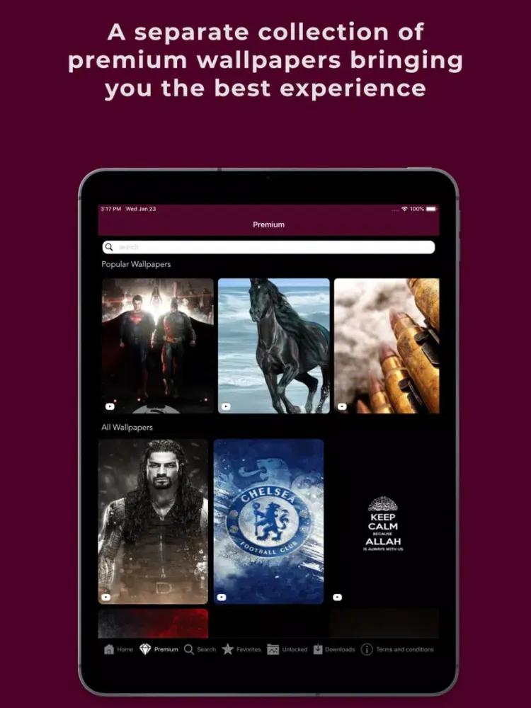 Wapper - The Wallpaper App iPad  스크린샷