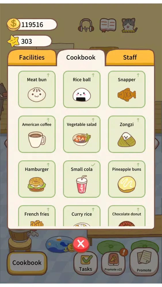 Tangkapan layar Cat Restaurant Cooking Master