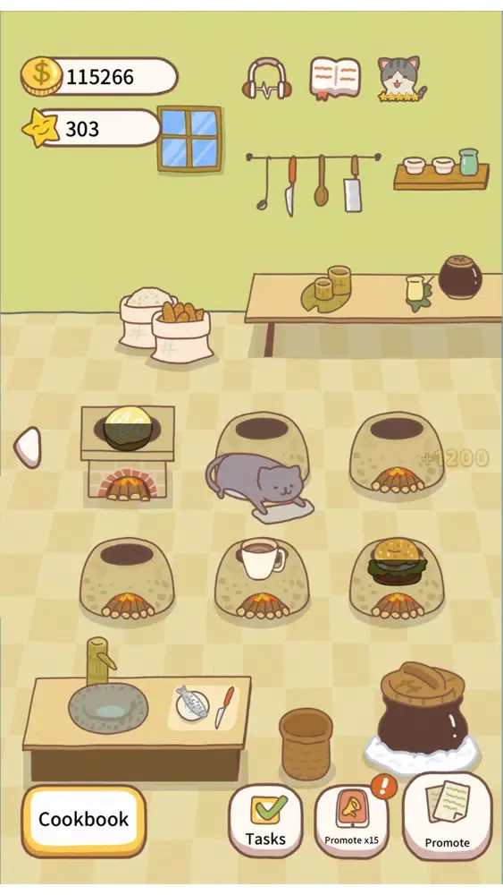 Tangkapan layar Cat Restaurant Cooking Master