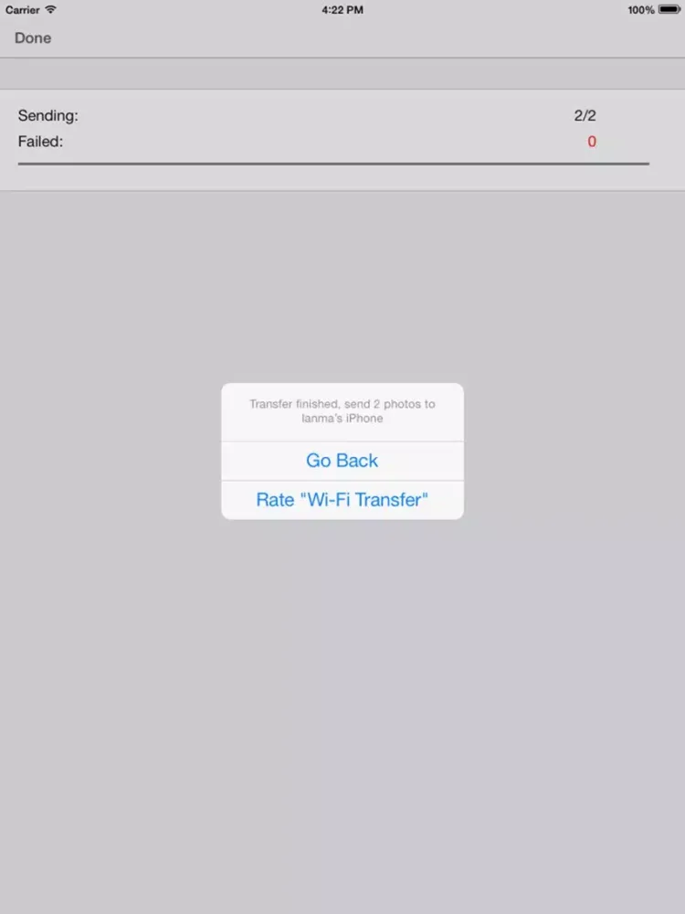 WiFi Transfer - Photo Manager iPad 应用截图