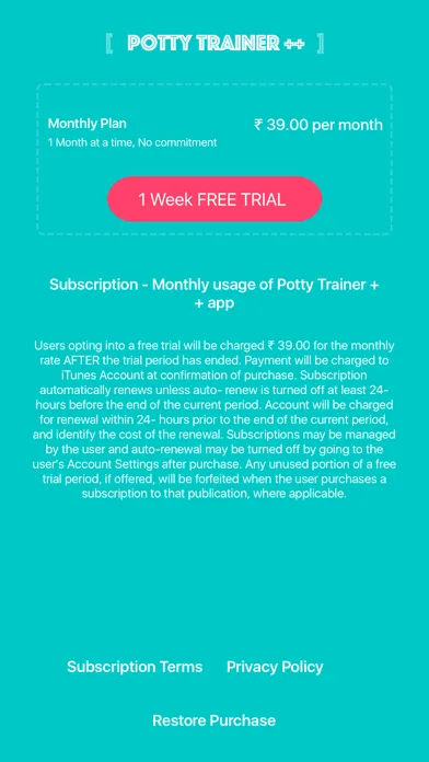 Potty Trainer ++ Screenshots