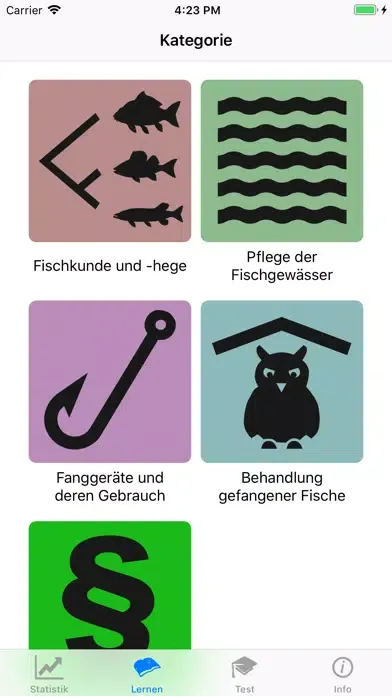 Tangkapan skrin Fischereiprüfung Brandenburg