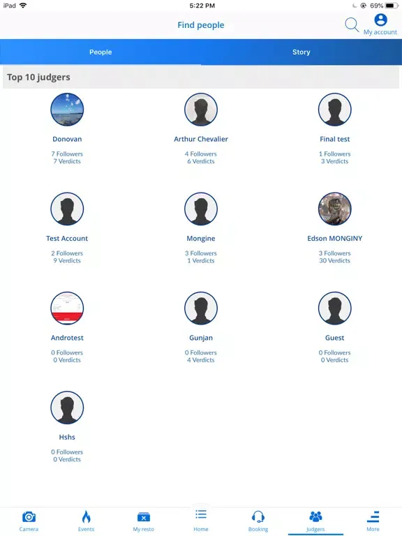 JUDGE·FOOD Advisor iPad  Ekran Görüntüleri