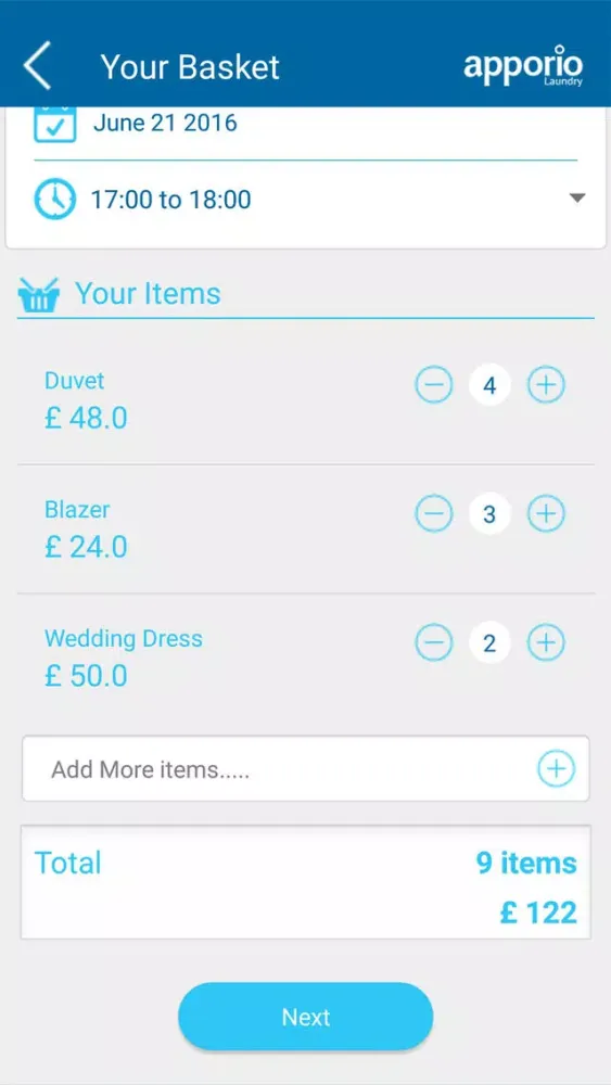 Apporio Laundry سکرین شاٹس