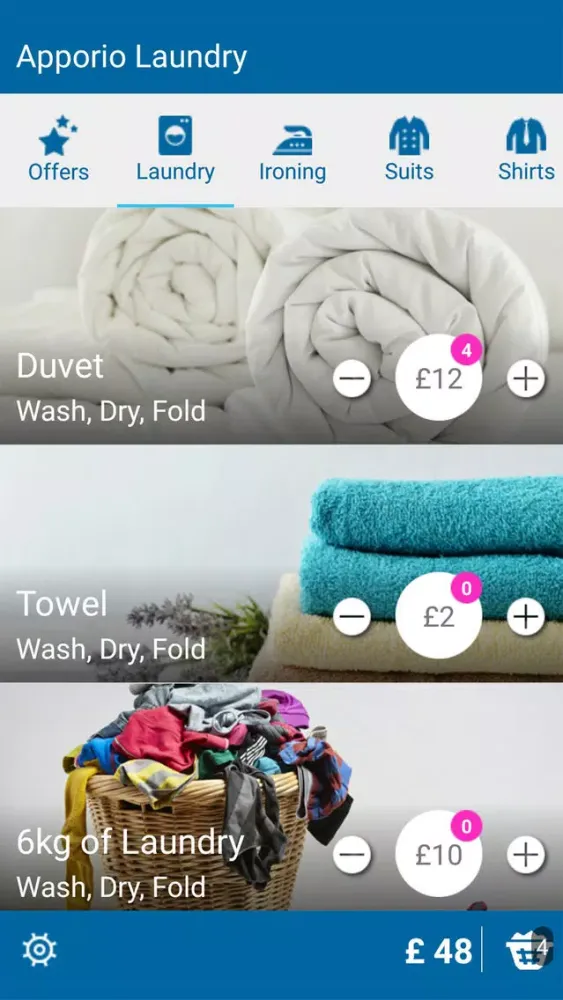 Apporio Laundry سکرین شاٹس