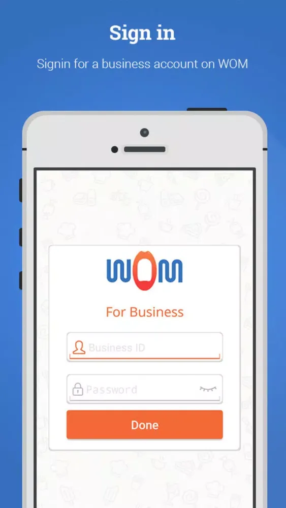 Capturas de pantalla de WOM business