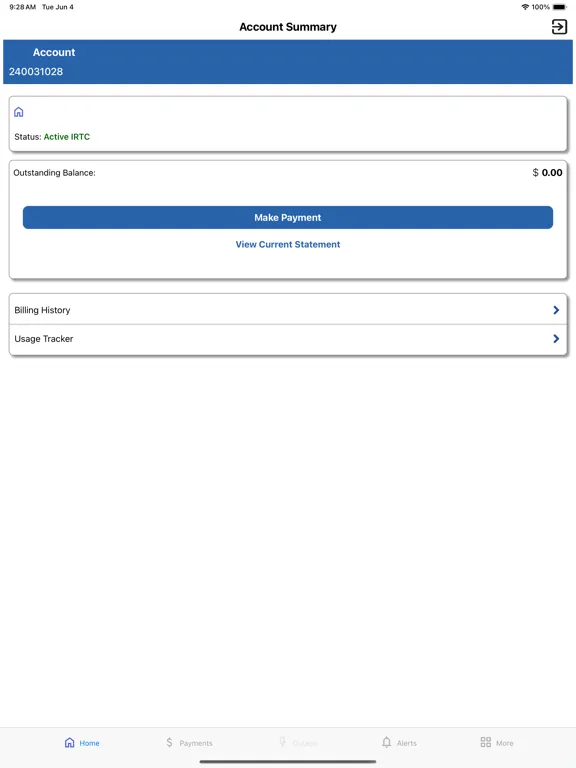 ภาพหน้าจอของ IEC Connect iPad 
