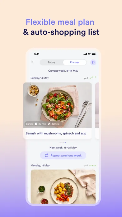 Скриншоты Line Health: Meal Prep Planner