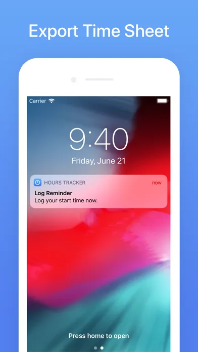 Zrzuty ekranu Hours Tracker: Time Calculator