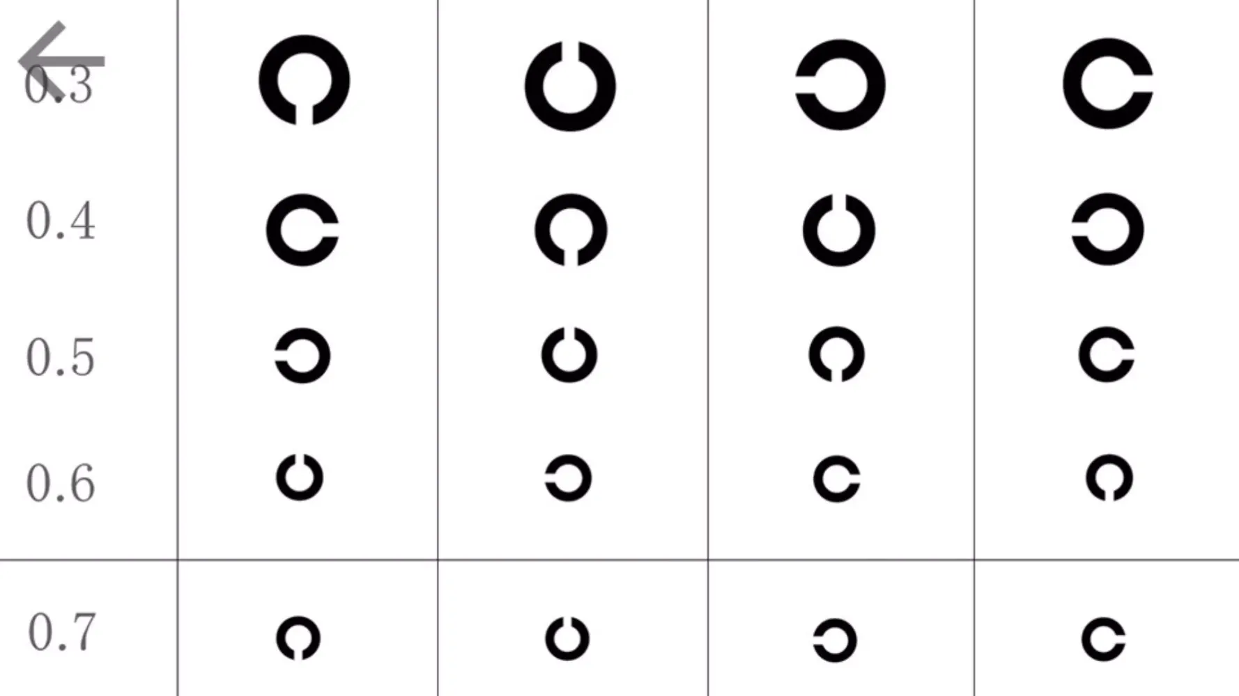 시력검사표 Screenshots