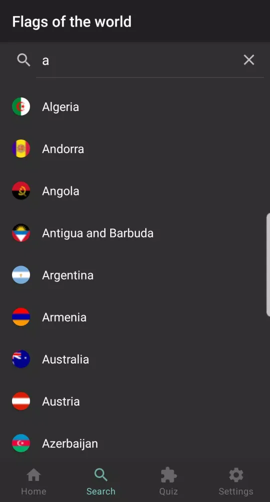 The flags of the world Screenshots