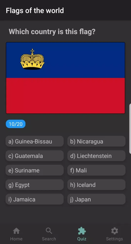 The flags of the world Screenshots