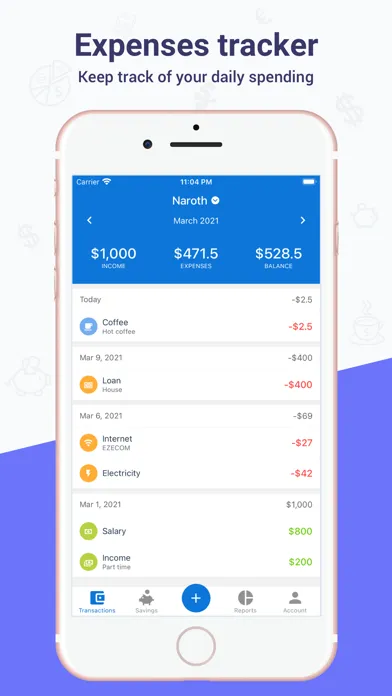Capturas de tela do Jamnay: Expense Tracker