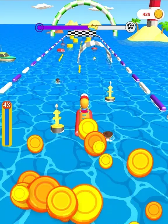 Tangkapan layar Banana Boat Riders iPad 