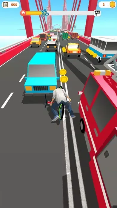 Captures d'écran de Delivery Bike : Traffic Escape