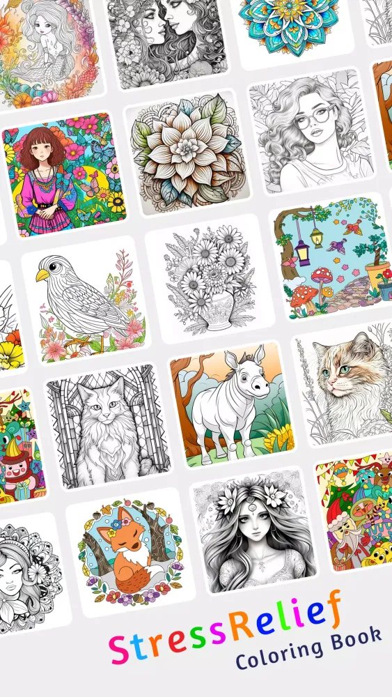 Stress Relief Coloring Book Screenshots