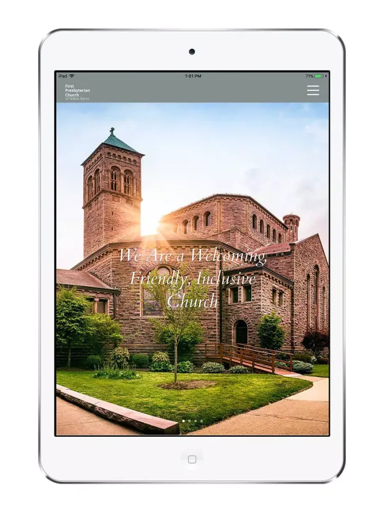 First Presbyterian WilkesBarre iPad  سکرین شاٹس