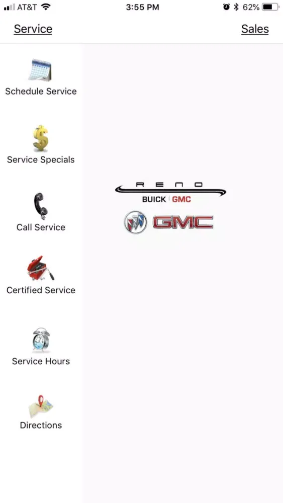 Ảnh chụp màn hình của Reno GMC
