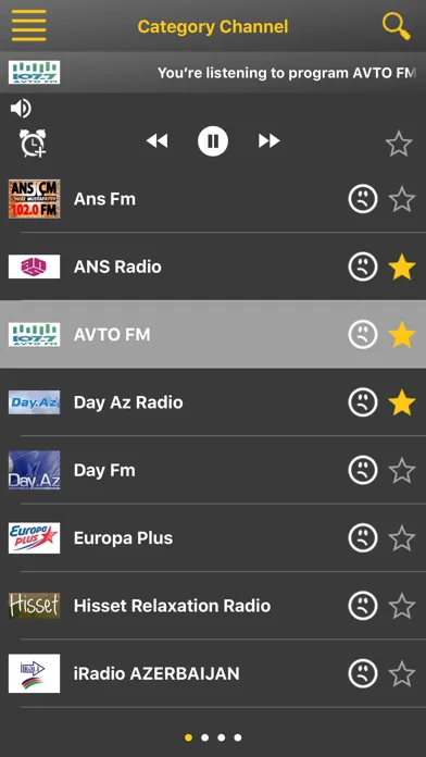 Ảnh chụp màn hình của Radio Azerbaijan
