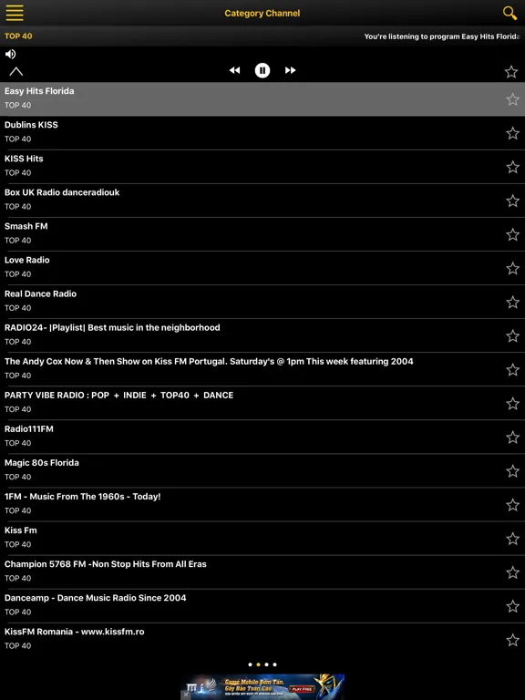 Radio FM International iPad  Screenshots