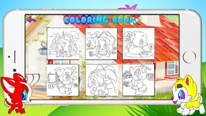 Kids Set Drawing Basics Dog Coloring Book 스크린샷