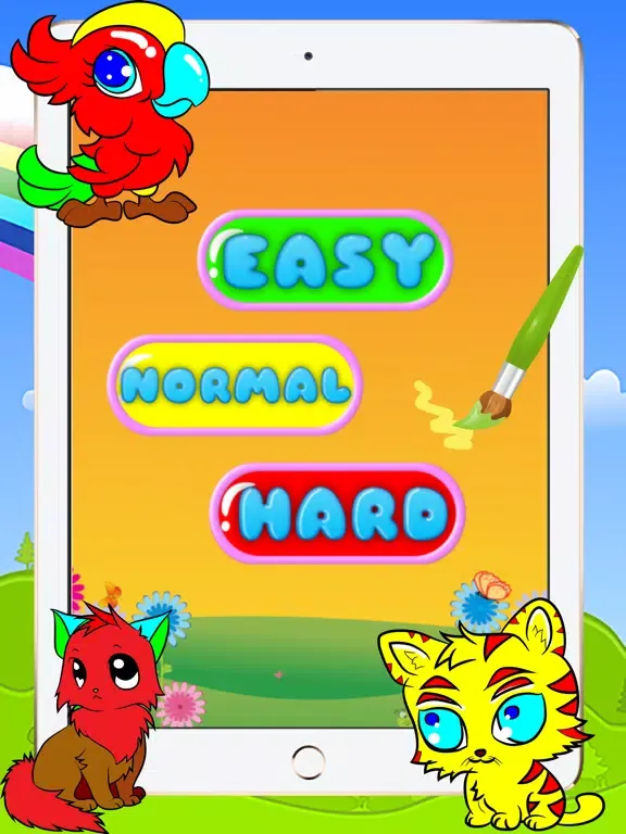 Screenshot di Animal Coloring Books - Drawing Painting Games For Kids iPad 